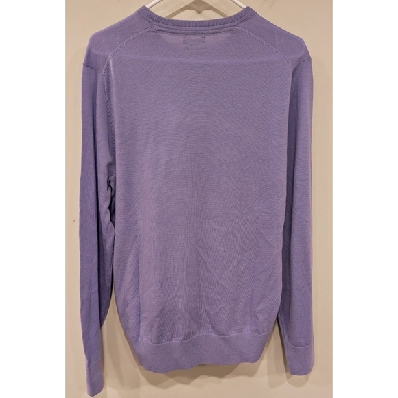🆕 Gutteridge 100% Merino Wool Lavender Sweater Size Large - Picture 6 of 10